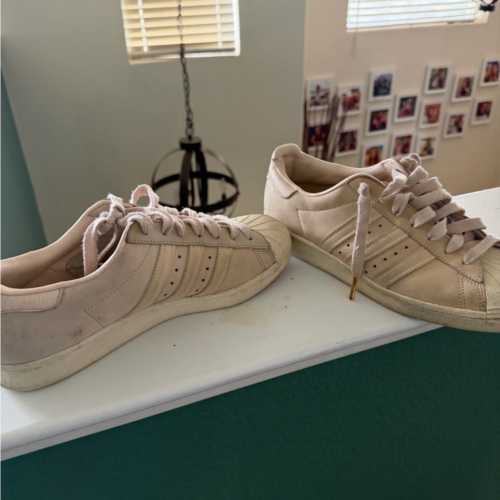 Adidas Tan Shell Toe Casual Sneakers